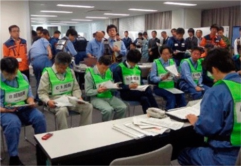 緊急災害現地対策本部運営訓練の様子（愛知県）