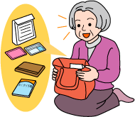 お財布 保険証 おくすり手帳 いつものバッグが身の助けに 防災情報のページ 内閣府