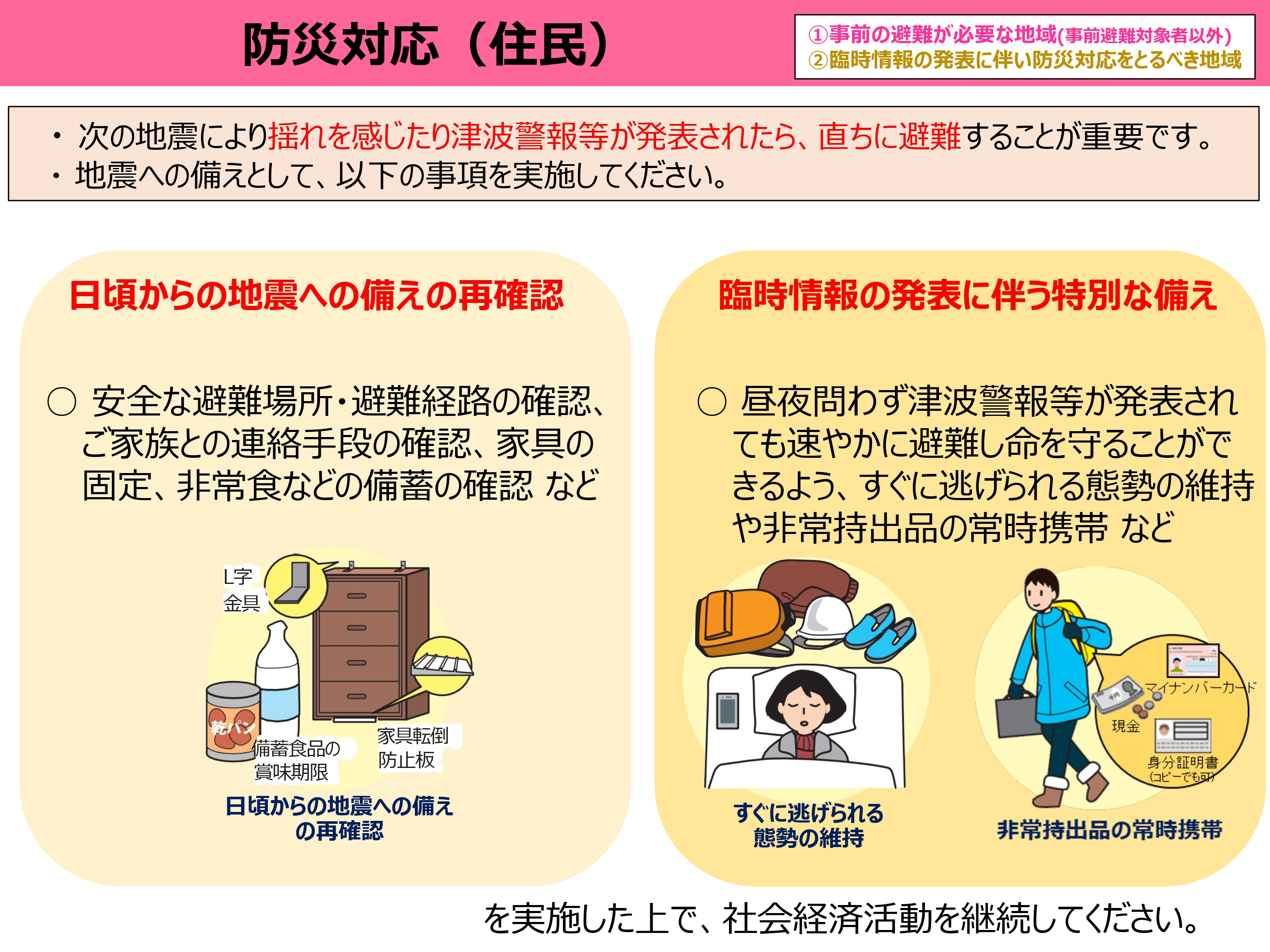 巨大地震警戒対応