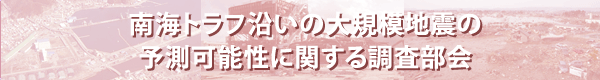 南海トラフ沿いの大規模地震の予測可能性に関する調査部会