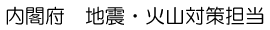 内閣府　地震・火山対策担当