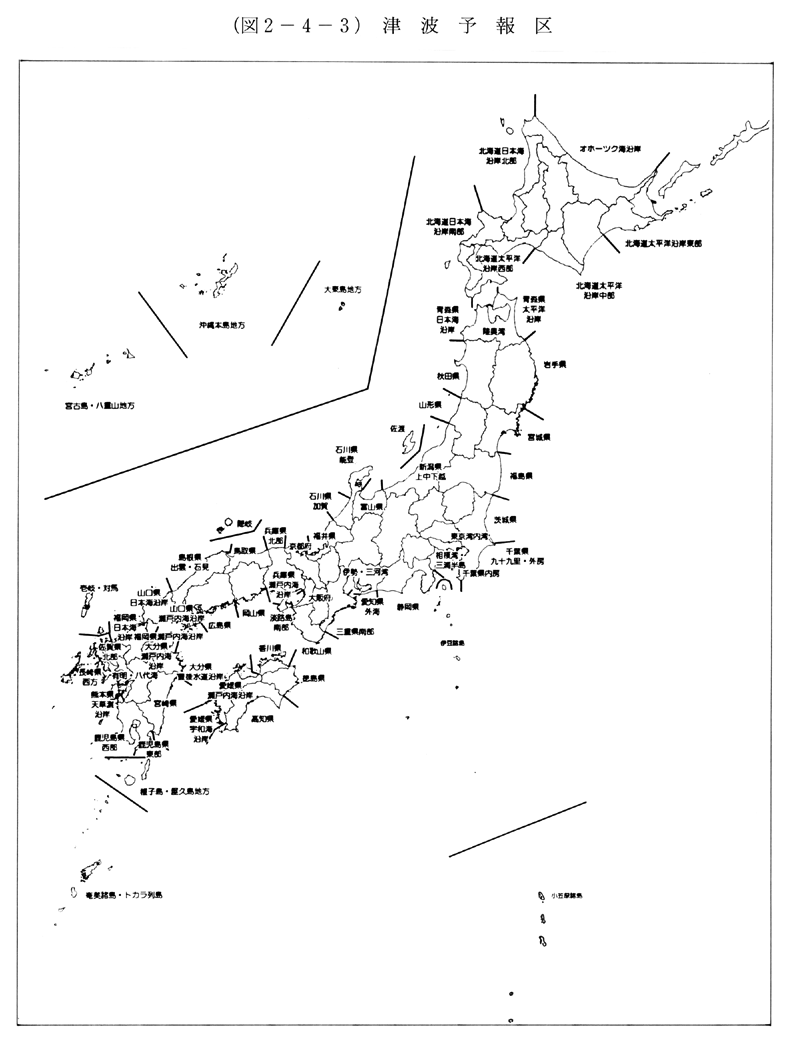 (図2-4-3)　津波予報区