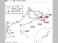 （図１−３−１）台風第16号経路図