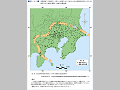 （図２−４−15）南関東直下の地震により著しい被害を生じるおそれのある震度VI相当以上になると推定される地域の範囲（大綱の対象地域）