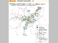 京阪神都市圏の広域防災拠点配置ゾーン図