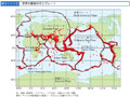 世界の震源分布とプレート
