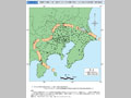 南関東直下の地震による著しい被害を生じるおそれのある震度６相当以上になると推定される地域の範囲（大網の対象地域）