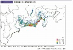 東海地震による建物被害の分布