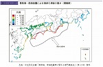 東南海・南海地震による海岸の津波の高さ（満潮時）