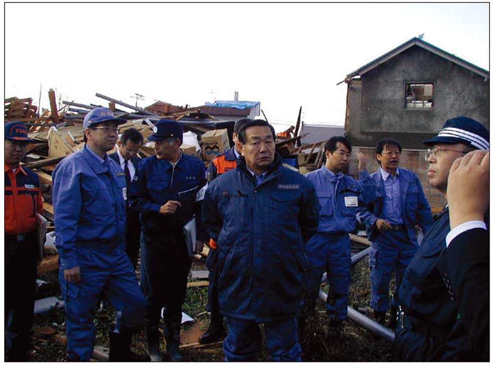 写真1　北海道佐呂間町における竜巻災害