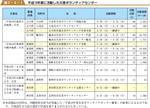 平成１９年度に活動した災害ボランティアセンターの表