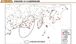 東海地域等における地震常時監視網の図
