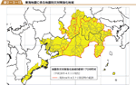 東海地震に係る地震防災対策強化地域の図