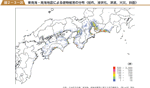 東南海・南海地震による建物被害の分布（揺れ，液状化，津波，火災，斜面）の図