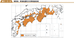 東南海・南海地震防災対策推進地域の図