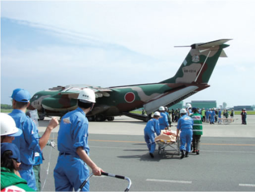 平成１９年９月１日広域医療搬送実動訓練の写真２