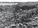 伊勢湾台風の被害状況，宮城沖地震の被害状況　愛知県資料の写真