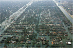 ハリケーン・カトリーナによるニューオーリンズ市内の浸水状況の写真