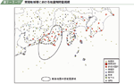 東海地域等における地震常時監視網の図