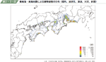 東南海・南海地震による建物被害の分布（揺れ，液状化，津波，火災，斜面）の図
