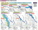 図２−３−６１ 利根川の各類型の浸水想定の図