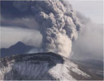 霧島山（新燃岳）の噴火の写真