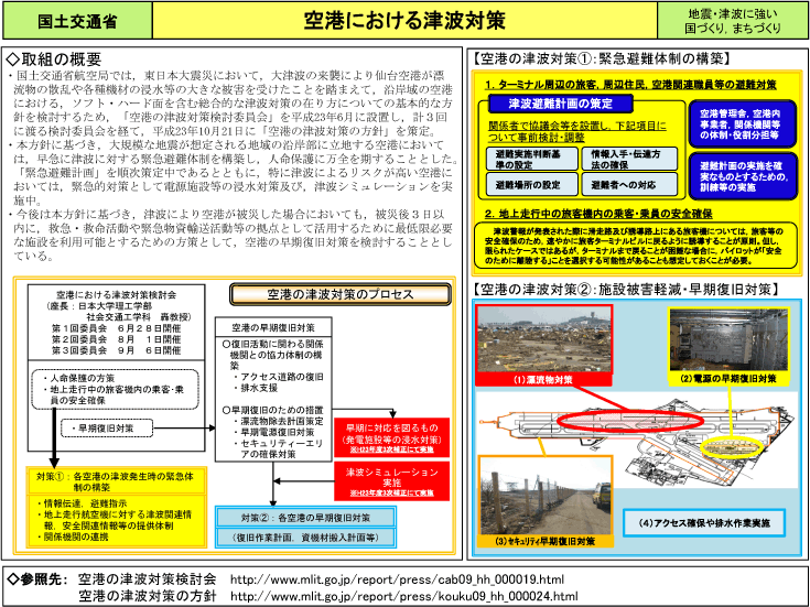 空港における津波対策