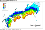 図表1-3-35　震度の最大値の分布図の図表