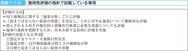 図表1-1-6　脆弱性評価の指針で記載している事項