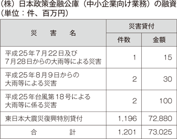 （株）日本政策金融公庫（中小企業向け業務）の融資