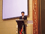 第12回アジア防災会議において基調講演を行う西川内閣府審議官