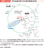 図表1-3-9　伊方地域の原子力災害対策重点区域