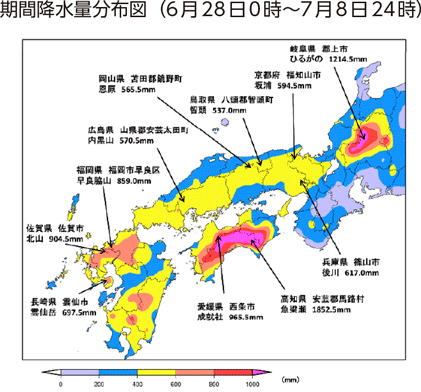 世界の年降水量偏差