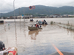 佐賀県（武雄市）の浸水被害（内閣府資料）