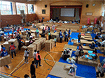 長野県の避難所の様子（令和元年東日本台風）