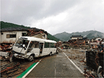 熊本県（球磨村）の浸水被害（内閣府資料）