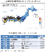 48時間降水量の期間最大値（令和３年８月11日～８月26日）・主な期間降水量（令和３年８月11日～８月26日）