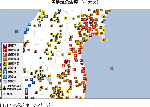 各地域の震度（拡大図）