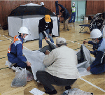 避難所開設訓練（愛知県常滑市）