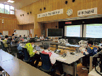 模擬訓練の様子（原子力災害現地対策本部図上演習）