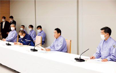 台風第14号に関する関係閣僚会議（第1回）（首相官邸ホームページより引用）