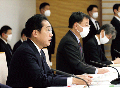 令和4年12月22日からの大雪に関する関係閣僚会議（首相官邸ホームページより引用）