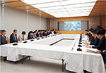 岸田内閣総理大臣と関係閣僚の参加による原子力災害対策本部会議（首相官邸）での訓練