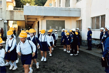 小学校での避難行動