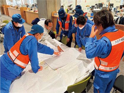 大阪市水道局と能登町との協議