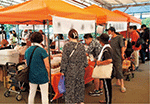 輪島朝市カムバックイベント（朝市エリア）の様子