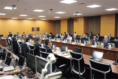 防災庁設置準備アドバイザー会議の様子