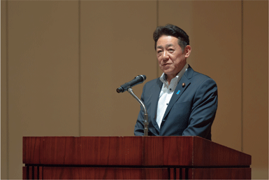 松村内閣府特命担当大臣（防災）（当時）による開会挨拶