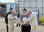 牧野防災庁設置準備担当大臣による静岡県の被災現場の視察