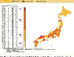 図表1-12-1 都道府県防災会議における委員に占める女性の割合